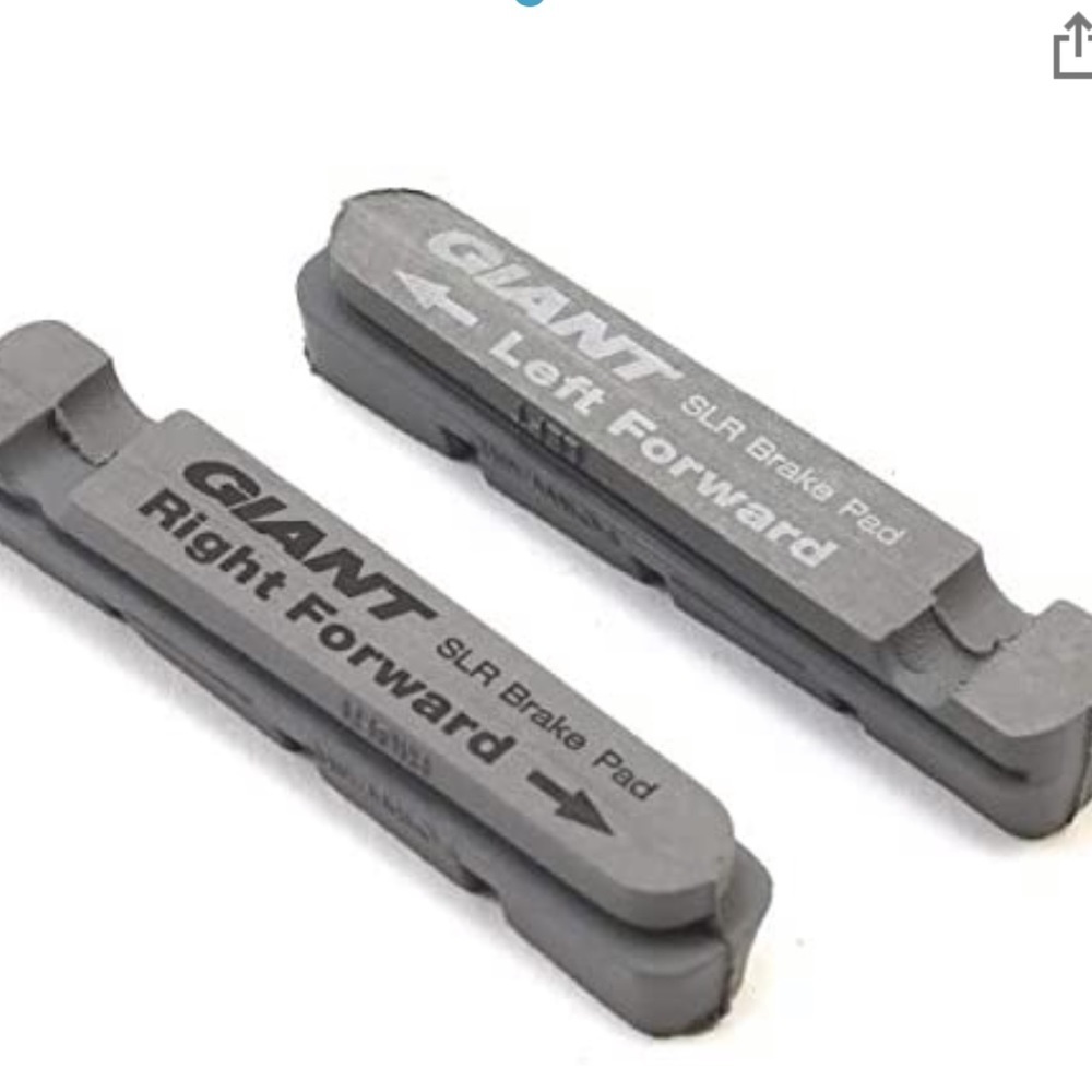 GIANT SLR Carbon Brake Pads‎ SLR0 Wheel System Fit